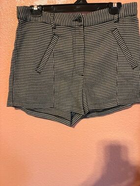 Black And White Checkers Shorts